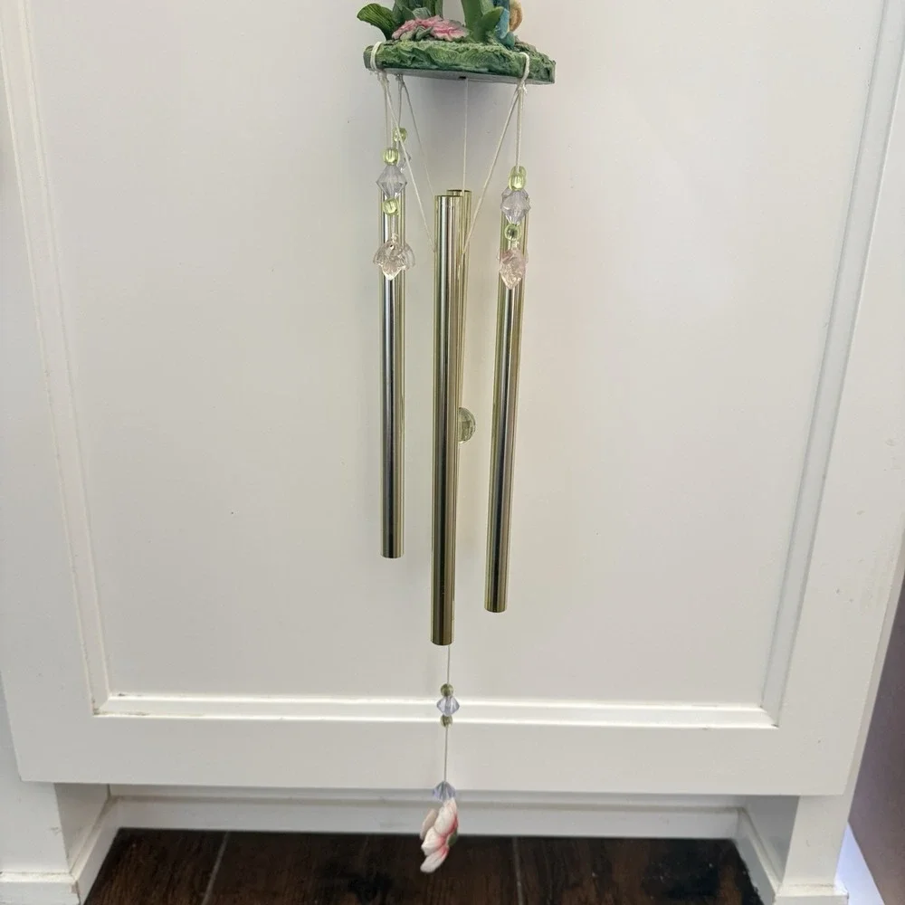 Fantasy Fairy Wind Chime Resin & Metal Garden Patio Pixies Tribal Fairy Elf